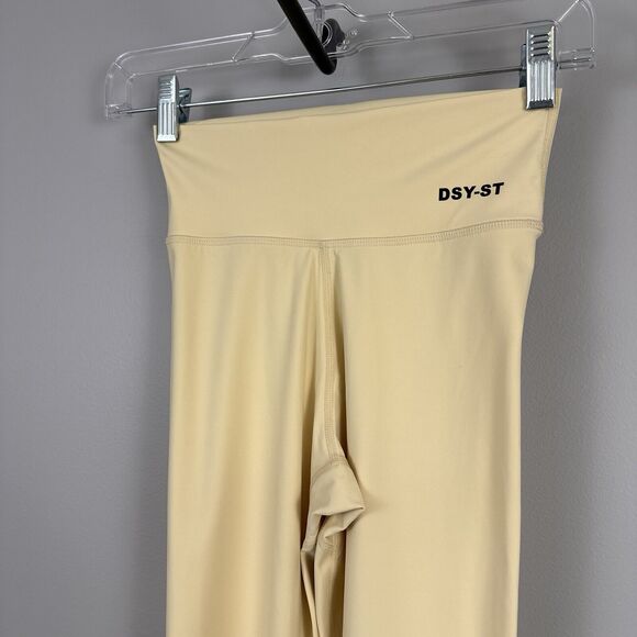 Daisy Street Active Dsy St Leggings Yoga Pants Size 8 US Small New Light Yellow - Picture 3 of 10